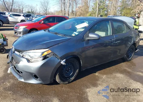 2016 Toyota Corolla Le z USA, uszkodzony, nr VIN 2T1BURHE1GC601578